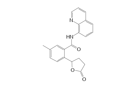 5-Methyl-2-(5-oxotetrahydrofuran-2-yl)-N-(quinolin-8-yl)benzamide