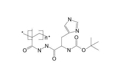 Poly{methacrylic acid n ^beta-[tert-butoxycarbonyl(l)histidyl]hydrazide}