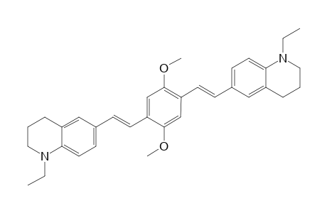 Quinoline, 6,6'-[(2,5-dimethoxy-1,4-phenylene)di-2,1-ethenediyl]bis[1-ethyl-1,2,3,4-tetrahydro-
