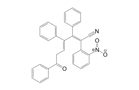 2-(2-Nitro-phenyl)-7-oxo-3,5,7-triphenyl-hepta-2,4-diennitrile