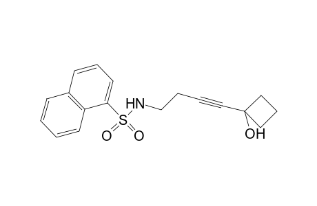 N-(4-(1-hydroxycyclobutyl)but-3-ynyl)naphthalene-1-sulfonamide