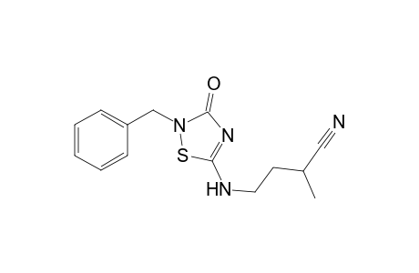 2-Benzyl-5-(3-cyanobutylamino)-1,2,4-thiadiazol-3(2H)-one