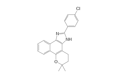 4,5-Dihydro-6,6-dimethyl-6H-2-(4'-chlorophenyl)-pyran[b-4,3]naphth[1,2-d]imidazole