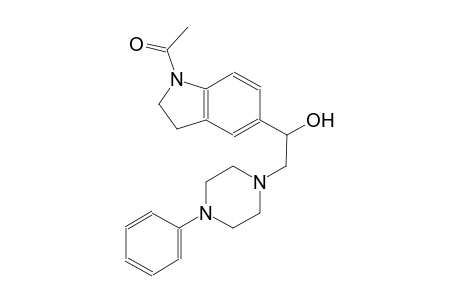 1H-indole-5-methanol, 1-acetyl-2,3-dihydro-alpha-[(4-phenyl-1-piperazinyl)methyl]-