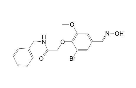 N-benzyl-2-{2-bromo-4-[(E)-(hydroxyimino)methyl]-6-methoxyphenoxy}acetamide