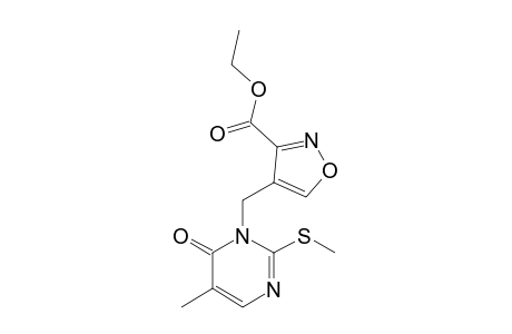 4-[(5-METHYL-2-METHYLSULFANYL-6-OXO-1,6-DIHYDROPYRIMIDIN-1-YL)-METHYL]-ISOXAZOLE-3-CARBOXYLIC-ACID-ETHYLESTER