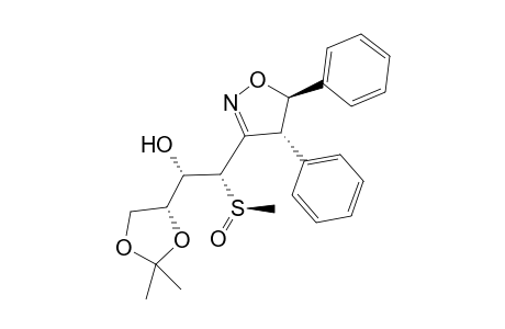 (1S,2S)-1-((R)-2,2-Dimethyl-[1,3]dioxolan-4-yl)-2-((4R,5R)-4,5-diphenyl-4,5-dihydro-isoxazol-3-yl)-2-((R)-methanesulfinyl)-ethanol