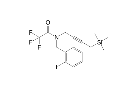 2,2,2-trifluoro-N-(2-iodobenzyl)-N-(4-trimethylsilylbut-2-ynyl)acetamide