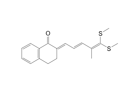 2-[((1,1-Bis(methylthio)-2-methyl-1,3-pentadienylidene)]-6-methoxy-1-tetralone