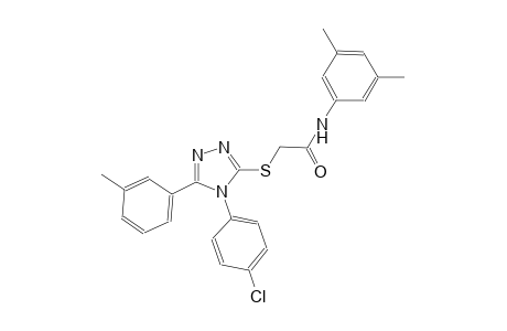 2-{[4-(4-chlorophenyl)-5-(3-methylphenyl)-4H-1,2,4-triazol-3-yl]sulfanyl}-N-(3,5-dimethylphenyl)acetamide