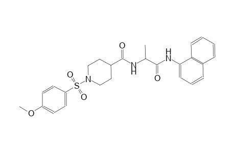 1-[(4-methoxyphenyl)sulfonyl]-N-[(1S)-1-methyl-2-(1-naphthylamino)-2-oxoethyl]-4-piperidinecarboxamide