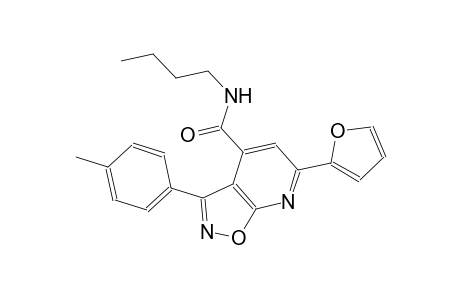 isoxazolo[5,4-b]pyridine-4-carboxamide, N-butyl-6-(2-furanyl)-3-(4-methylphenyl)-