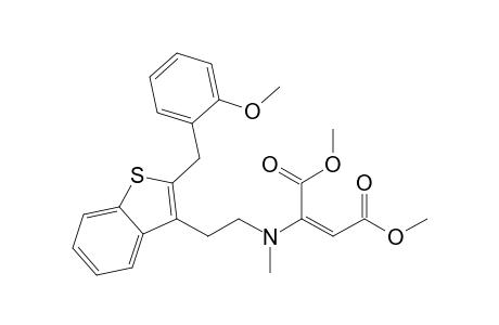 Dimethyl (2E)-2-[2-{2-[methoxy(phenyl) methyl]-1-benzothien-3-yl}ethyl(methyl)amino]but-2-enedioate