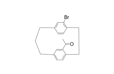 1-(14-Bromo-tricyclo[9.2.2.2*4,7*]heptadeca-1(14),4(17),5,7(16),11(5-yl)-ethanone
