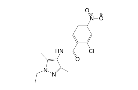 2-chloro-N-(1-ethyl-3,5-dimethyl-1H-pyrazol-4-yl)-4-nitrobenzamide