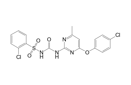 Benzenesulfonamide, 2-chloro-N-[[[4-(4-chlorophenoxy)-6-methyl-2-pyrimidinyl]amino]carbonyl]-