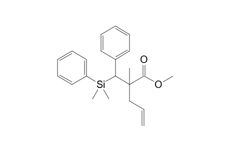 Methyl (2RS,3RS)-2-allyl-3-dimethyl(phenyl)silyl-2-methyl-3-phenylpropanoate