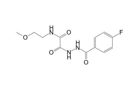 2-[2-(4-fluorobenzoyl)hydrazino]-N-(2-methoxyethyl)-2-oxoacetamide