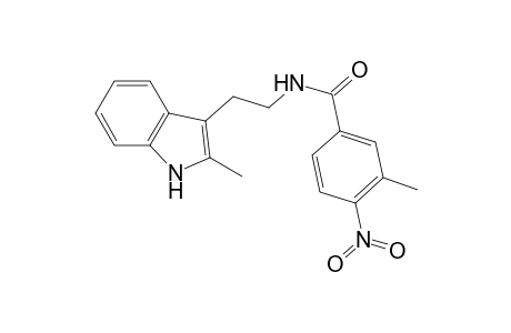 3-Methyl-N-[2-(2-methyl-1H-indol-3-yl)ethyl]-4-nitrobenzamide