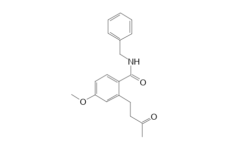 N-Benzyl-4-methoxy-2-(3-oxobutyl)benzamide