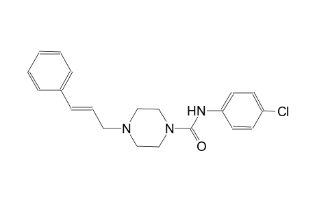 N-(4-chlorophenyl)-4-[(2E)-3-phenyl-2-propenyl]-1-piperazinecarboxamide