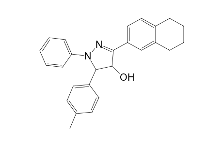 1-phenyl-3-(5,6,7,8-tetrahydronaphthalen-2-yl)-5-p-tolyl-4,5-dihydro-1H-pyrazol-4-ol