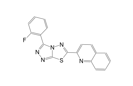 quinoline, 2-[3-(2-fluorophenyl)[1,2,4]triazolo[3,4-b][1,3,4]thiadiazol-6-yl]-