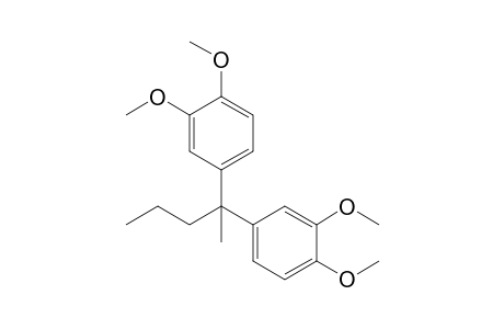 4-[1-(3,4-dimethoxyphenyl)-1-methyl-butyl]-1,2-dimethoxy-benzene
