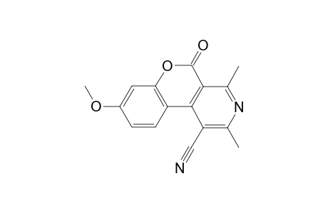 8-Methoxy-2,4-dimethyl-5-oxo-5H-chromeno[3,4-c]pyridine-1-carbonitrile