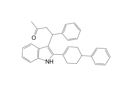 3-[.alpha.-(2'-Acetylethyl)benzyl]-2-(4"-phenylcyclohex-1"-en-1"-yl)-indole