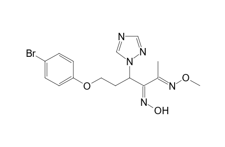 2,3-Hexanedione, 6-(4-bromophenoxy)-4-(1H-1,2,4-triazol-1-yl)-, 2-(O-methyloxime) 3-oxime