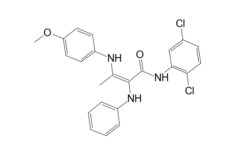(2E)-2-Anilino-N-(2,5-dichlorophenyl)-3-(4-methoxyanilino)-2-butenamide