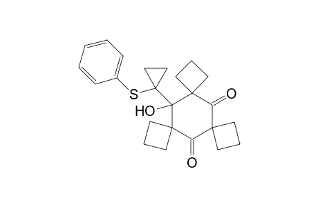 Trispiro[3.1.3.1.3.1]pentadecane-5,10-dione, 15-hydroxy-15-[1-(phenylthio)cyclopropyl]-