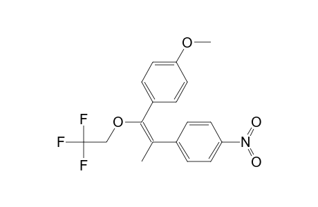 (E)-1-Methoxy-4-[2-(4-nitrophenyl)-1-(2,2,2-trifluoroethoxy)-1-propenyl]benzene