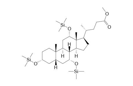 (4R)-4-[(3R,5S,7R,8R,9S,10S,12S,13R,14S,17R)-10,13-dimethyl-3,7,12-tris(trimethylsilyloxy)-2,3,4,5,6,7,8,9,11,12,14,15,16,17-tetradecahydro-1H-cyclopenta[a]phenanthren-17-yl]pentanoic acid methyl ester