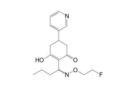 2-Cyclohexen-1-one, 2-[1-[(2-fluoroethoxy)imino]butyl]-3-hydroxy-5-(3-pyridinyl)-