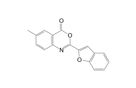 2-(2-benzofuranyl)-6-methyl-4H-3,1-benzoxazin-4-one