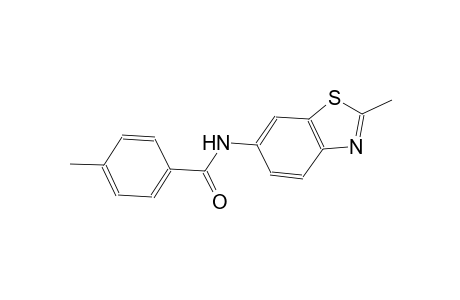 4-methyl-N-(2-methyl-1,3-benzothiazol-6-yl)benzamide