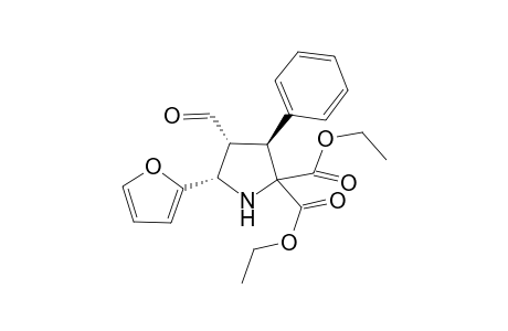 Diethyl (3R,4R,5S)-4-Formyl-5-(2-furyl)-3-phenylpyrrolidine-2,2-dicarboxylate