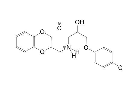 1,4-benzodioxin-2-methanaminium, N-[3-(4-chlorophenoxy)-2-hydroxypropyl]-2,3-dihydro-, chloride