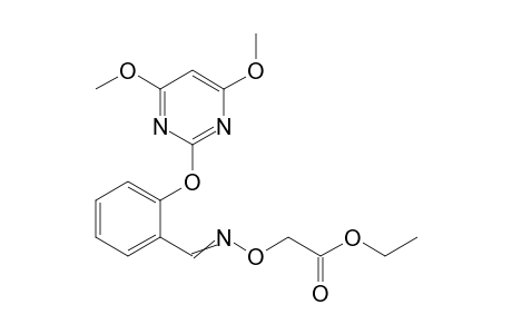 Acetic acid, [[[[2-[(4,6-dimethoxy-2-pyrimidinyl)oxy]phenyl]methylene]amino]oxy]-, ethyl ester