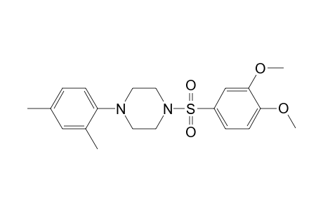 1-(3,4-dimethoxyphenyl)sulfonyl-4-(2,4-dimethylphenyl)piperazine