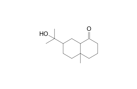 4a-methyl-7-(2-oxidanylpropan-2-yl)-2,3,4,5,6,7,8,8a-octahydronaphthalen-1-one