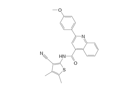 N-(3-cyano-4,5-dimethyl-2-thienyl)-2-(4-methoxyphenyl)-4-quinolinecarboxamide