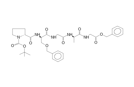 TERT-BUTYLOXYCARBONYL-PROLINE-SERINE(BENZYL)-GLYCINE-ALANINE-GLYCINE-O-BENZYL PEPTIDE