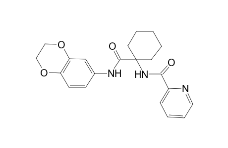 2-Pyridinecarboxamide, N-[1-[[(2,3-dihydro-1,4-benzodioxin-6-yl)amino]carbonyl]cyclohexyl]-