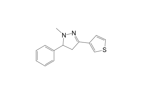 1-Methyl-5-phenyl-3-(thiophen-3-yl)-4,5-dihydro-1H-pyrazole