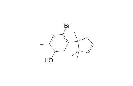 4-Bromo-2-methyl-5-(1,2,2-trimethyl-3-cyclopenten-1-yl)phenol
