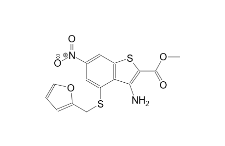 methyl 3-amino-4-[(2-furylmethyl)sulfanyl]-6-nitro-1-benzothiophene-2-carboxylate