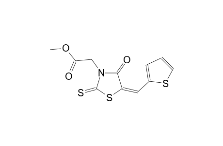 3-thiazolidineacetic acid, 4-oxo-5-(2-thienylmethylene)-2-thioxo-, methyl ester, (5E)-